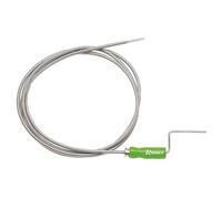 Déboucheur simple - RIBITECH - Longueur 3,50 m - Diamètre 6 mm - Métal et chrome