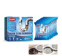 Déboucheur Surpuissant, Deboucheur Canalisation Professionnel pour Cuisine et Salle de Bains, Nettoyant Puissant pour Éviers, Siphons et Tuyaux, Sans Danger pour les Tuyaux PVC et Métal (6 Pcs)