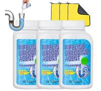 Déboucheur Surpuissant, Deboucheur WC, Pipeline Dredging Agent Powder, Poudre De Drainage, Poudre De Dragage Pour Le Drain De L'évier, Poudre De Drainage De Douche Puissante, Supplies De Cuisine (3PC)