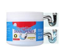 Déboucheur Surpuissant, Poudre De Drainage, 200g Deboucheur WC, Crystal Lye Drain Opener, Poudre De Dragage Pour Le Drain De L'évier, Poudre De Drainage De Douche Puissante, Supplies De Cuisine
