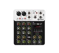 Debra Console de Mixage D'Interface Audio V4 USB Enregistrement PC 48 V Retard D'Alimentation FantôMe 4 Canaux MéLangeur Audio USB Prise UE