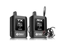 Debra St-Mini Système de Retour in-Ear Professionnel - Transmission 2,4 GHz 50m, Autonomie Prolongée, Récepteurs Illimités Noir