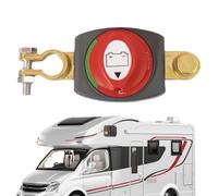 Débranchez la batterie, allumez et éteignez la batterie avec batterie d'arrêt du poteau supérieur en laiton, marche/arrêt, accessoire automobile à courant élevé, interrupteur de coupure de batterie