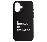 Débranchez pour recharger - Positive Tech Yoga Holistic Detox Peace Coque pour iPhone 16
