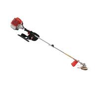 Débroussailleuse à essence, 1,25 kW, puissance puissante, système à double tête : rouleau de lame 2T + tête de coupe multifonction, tondeuse à gazon avec bandoulière ergonomique pour une tonte facile