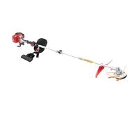 Débroussailleuse à essence 26 cm³ - Moteur 2 temps 0,65 kW - Réservoir de 1000 ml - Montage latéral - Avec sangle de transport et lunettes de protection - Idéal pour tondre la pelouse, l'élimination