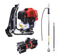 Débroussailleuse à essence 43 cc, débroussailleuse, sac à dos, pour le jardin et l'agriculture, désherbeur avec désherbage, tonte et desserrage, moteur 2 temps 1,7 ch, 8500 tr/min, accessoires inclus