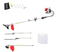 Débroussailleuse à essence 52 cc - Portable à l'arrière - Taille-haie à essence - 2 temps - Pour tondre les pelouses, les haies et les arbustes