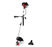 Débroussailleuse EBERTH Débroussailleuse Coupe-herbe Multitool 2en1 Essence, Harnais inclus, 3CV, 52cc de cylindrée, moteur 2 temps refroidi par air