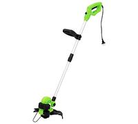 Débroussailleuse électrique avec manche télescopique, puissance de 550 W, largeur de coupe de 29 cm, angle de travail réglable, poignée ergonomique, idéale pour les bordures de pelouse, le jardinage