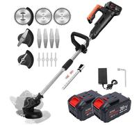 Débroussailleuse sans Fil 36V , Coupe bordures avec Capot de protection, 2 batteries et chargeur pour Jardin, Léger et Facile
