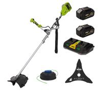 Débroussailleuse sans fil 40V + 2 batteries Lithium 4Ah Coupe Ø 250-350 mm