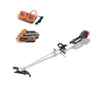 Débroussailleuse sans fil FUXTEC FX-E2MS 2 batteries 20V 2Ah double chargeur 2,4A inclus Fil et lame Largeur 25,5 35cm