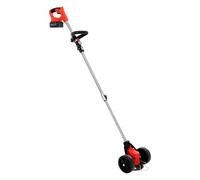 Débroussailleuse sans fil, pliable, avec roues, coupe-bordures électrique 21 V avec 2 batteries, moteur sans balais 800 W, 18 000 tr/min, débroussailleuse électrique pour pelouse, mauvaises herbes et