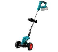 Debroussailleuse sans Fil Pliable, Taille Haie électrique Rétractable, Compatible avec Makita 18V Batterie, avec 8 Lames et Roues Amovibles, pour l'élimination des Mauvaises Herbes et des Arbres