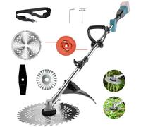 Débroussailleuse sans fil pour débroussailleuse Makita avec 4 types de lames - Débroussailleuse sans balais avec brosse désherbante (sans batterie)