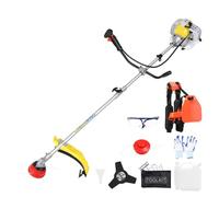 Débroussailleuse Thermique 2 en 1 52 cm³ 3 CV, Coupe Bordure Essence | 2,2 kW, 8 500 tr/min, Réservoir 1,2 L, Démarrage rapide, Anti-vibration, Harnais & poignée U, Manche amovible, grands jardins