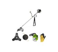 Débroussailleuse thermique 43Cm3 + Casque de sécurité anti-bruit + Gants de protection VITO