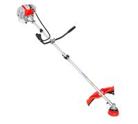 Débroussailleuse Thermique 52cc Moteur 2 Temps 2-en-1, Coupe-Herbe Multifonction avec Fil de 28cm et Lame 3 Dents 27cm, Outil de Jardin et Extérieur Professionnel avec Bretelle de Portage Rouge