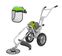 Débroussailleuse thermique 52cm³ à roues Lame Ø 255 mm Casque de sécurité VITO