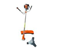 Débroussailleuse Thermique 55cc Professionnel, Puissante et Robuste,avec 1 Disque a Herbe + Bobine de Fil, Orange