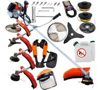 Débroussailleuse tondeuse tondeuse à gazon | moteur à 2 temps | 52 cc | refroidissement par air | vitesse de rotation max 9500 tr/min | longueur de la poignée 150 cm