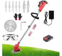 Débroussailleuse TT sans Fil, Débroussailleuse De Jardin 12v / 24v, Coupe-Herbe, Coupe-Bordure avec 3 Types De Lames, Débroussailleuse Télescopique sans Fil avec Batter, A.24v, 1 Battery