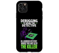 Debugging is Being The Detective Programmer Code Coque pour iPhone 11 Pro Max