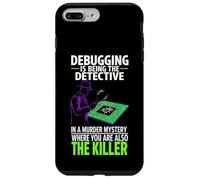 Debugging is Being The Detective Programmer Code Coque pour iPhone 7 Plus/8 Plus