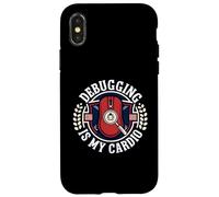 Debugging Is My Cardio Programmer Coder Funny Coque pour iPhone X/XS