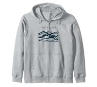 Debussy La Mer Minimaliste Wave Design Sweat à Capuche