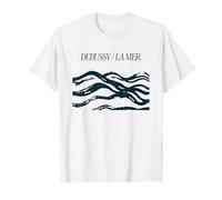 Debussy La Mer Minimaliste Wave Design T-Shirt