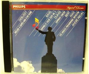 DEBUSSY: Prelude á l´ápres d´un faune-RAVEL: Daphnis et Chloe Suite No.2-DUKAS: L´apperti Sorcier-IBERT: Escales/Previn