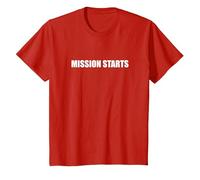 Début de la Mission T-Shirt, Enfant, Rouge, 4 Ans