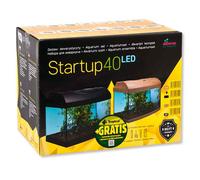 Débutant Aquariumset Démarrage Set LED 40x25 Complet Nano Verre Bassin