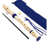 Débutants Flûte À Bec Flûte Verticale De Clarinette À Huit Trous En ABS Doigté Réglable Facile(6hole Blue)