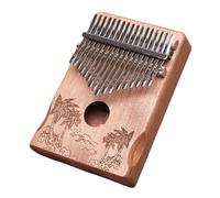 Débutants Kalimba Ensemble De Piano À Pouce Kalimba 17 Touches Accordage Manuel Portable Adapté Aux Débutants Adultes(17key Loong Retro)