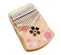 Débutants Kalimba Kalimba 17 Touches En Bois De Noyer Mini Clavier Chromatique Portable 21 Accessoires Et Outils(2)