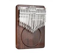 Débutants Kalimba Kalimba 34 touches piano à pouce chromatique ton C 2 couches bois de noyer noir avec étui portable