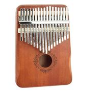 Débutants Kalimba Kalimba Piano À Pouce Instrument En Bois 17 Touches Combinaison De Doigts Mélomane Portable(Flower Brown)