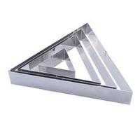 - Cercle à entremets inox - Triangle angles vifs : ø 16 cm