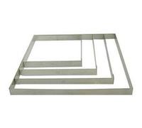 DE BUYER -3905.28 -cercle carre inox f 17 ht 2cm - 28cm, Argent