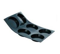 DE BUYER -1978.01 -moulflex noir - plaque 6 tartelettes