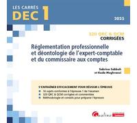 DEC 1 - QRC et QCM corrigées - Réglementation professionnelle et déontologie de l'expert-comptable et du commissaire aux comptes 320 qrc & qcm 2024 - Kada Meghraoui - Gualino Eds - broché - Scolaire /