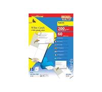Decadry Cartes De Visite Topline 60 Cartes (4 Cartes Ft 148,5 X 105 Mm Par A4), Coins Droits