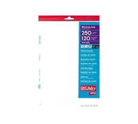 DECAdry MicroLine SCW6260 - Micro-perforé - blanc - 85 x 54 mm - 250 g/m² - 120 carte(s) cartes de visite