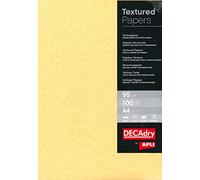 Decadry PCL1600 Boîte de 100 feuilles 21X29,7 cm 95 g Parchemin Or