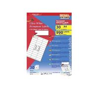 Decadry Pochette 990 ¿Tiquettes Blanches Multi-Usage 70 X 25 Mm