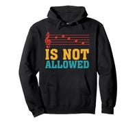 Decaf is Not Allowed Note de Musique Café Blague Vintage Sweat à Capuche