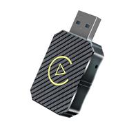 DECAIK Adaptateur CarPlay sans Fil pour Peugeot 308 (2nd Gen) 2013 2014 2015 2016 2017 2018 2019 2020 2021 2022 2023, Convertit Le CarPlay Filaire en Adaptateur sans Fil Plug and Play,A Silver
